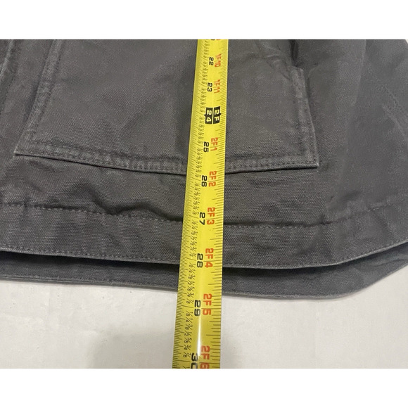 Carhartt Vest Men's Large Sherpa Lined Gray Canvas OV4277-M Loose Fit Mock Neck - Picture 10 of 10